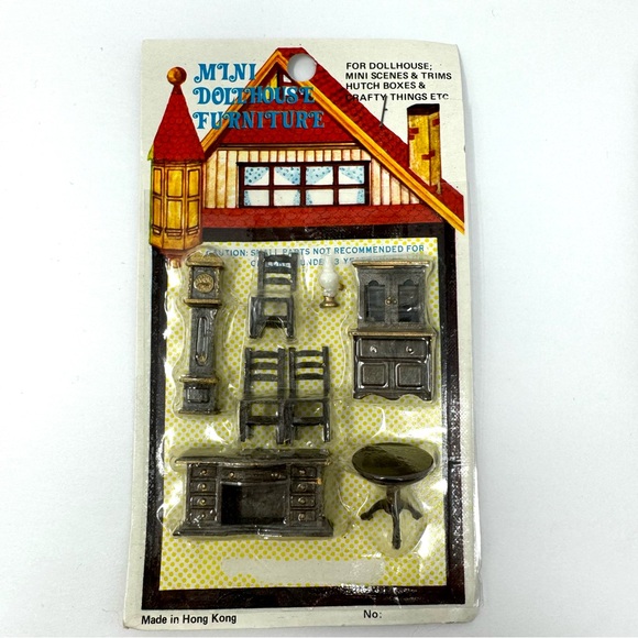 CHADWICK MILLER vintage mini dollhouse furniture, 3 pack, NEW - Picture 3 of 4